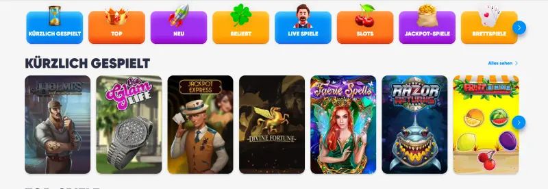 Cazimbo Casino Spiele