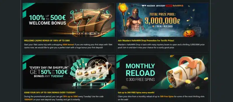 1Bet Casino Promos