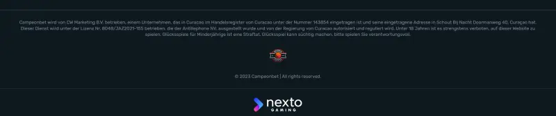 Campeonbet Casino Lizenz