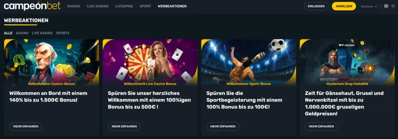 Campeonbet Casino Promos