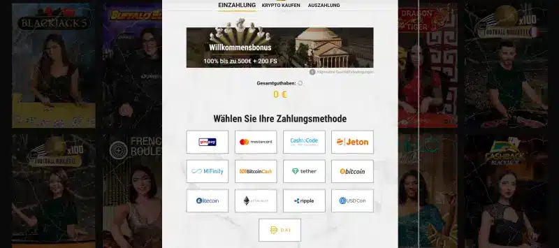 Casinoly Kassenbereich