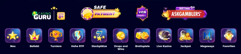 CosmicSlot Casino Sicherheit