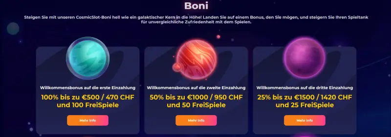 CosmicSlots Casino Promos