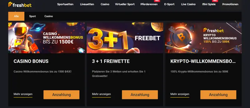 FreshBet Casino Promos