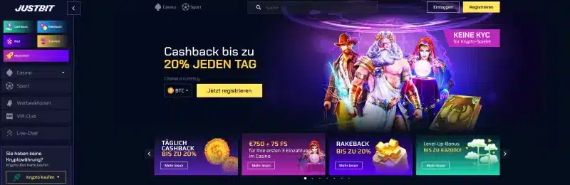 Justbit Casino Test