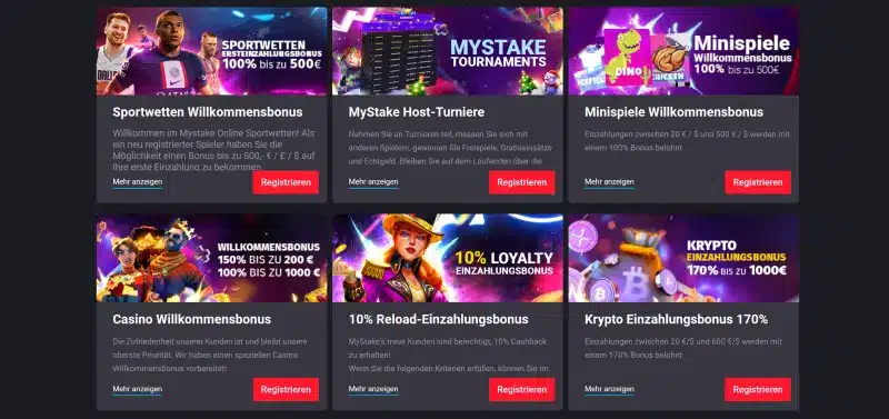 MyStake Casino Promos