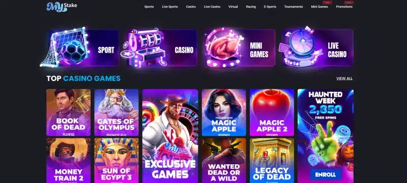 MyStake Casino Spiele
