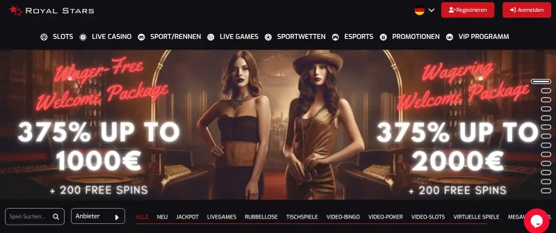 RoyalStars Casino Test