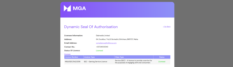 DialMedia Ltd Lizenz