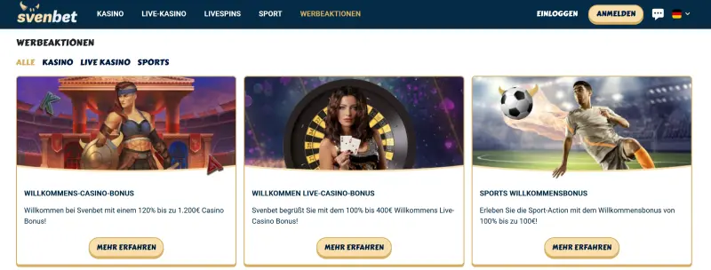 SvenBet Casino Promos