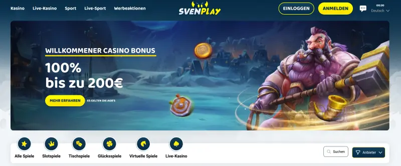 SvenPlay Casino Test