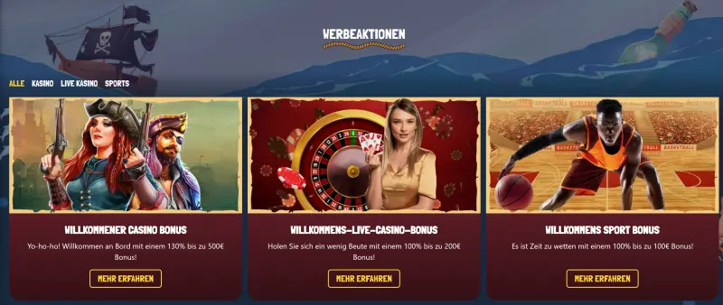 TreasureSpins Casino Aktionen