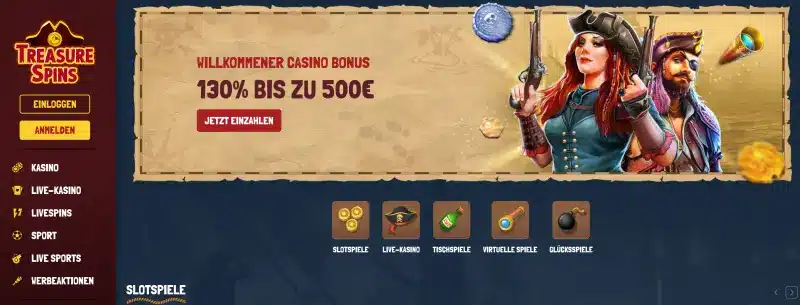 TreasureSpins Casino Test