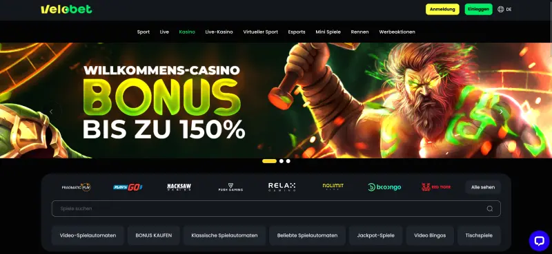 Velobet Casino Testbericht