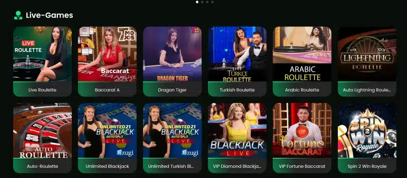 ZipCasino Live Casino