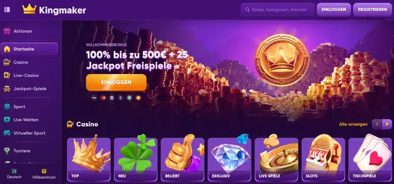 Kingmaker Casino Test