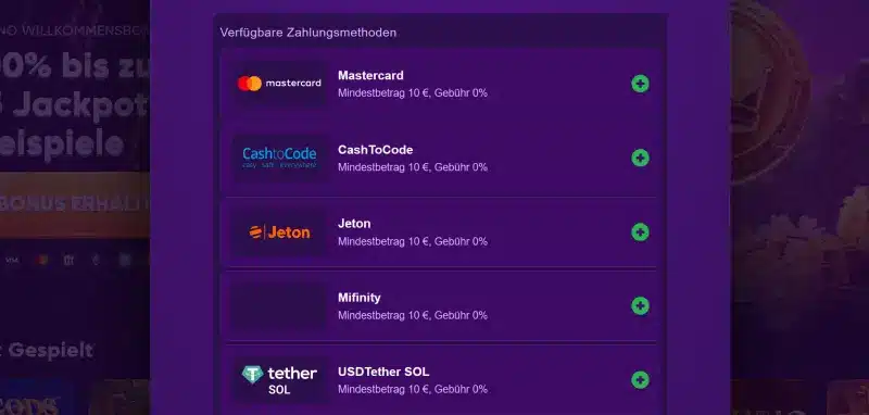 Kingmaker Casino Zahlungen