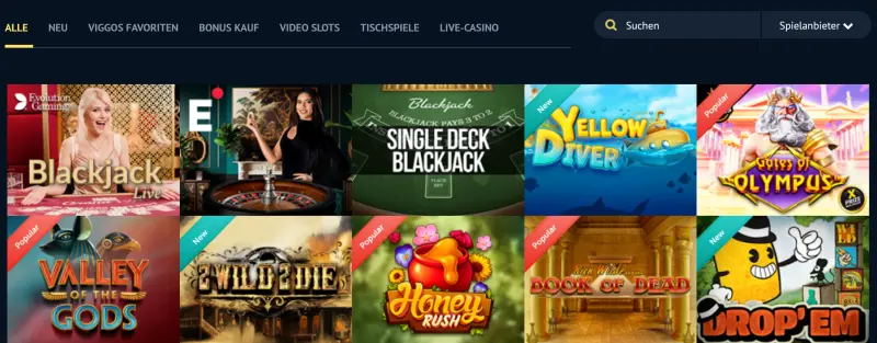 Viggoslots Casino Spiele