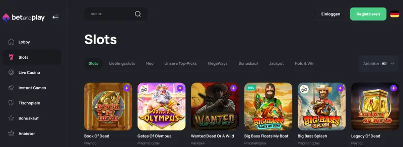 Dama N.V. Casinos Spiele