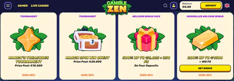 Gamblezen Casino Bonus