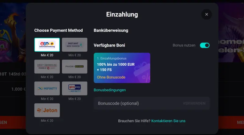 N1 Interactive Ltd Einzahlungen