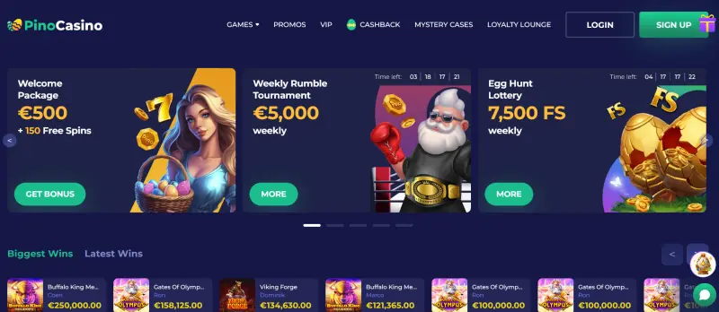 Pino Casino Test