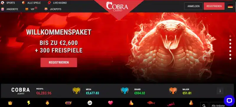 Cobra Casino Test
