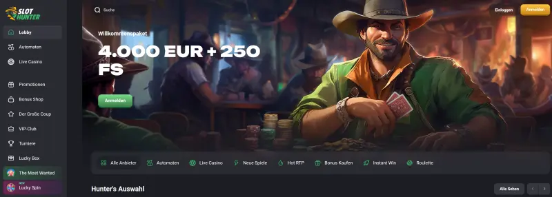 Slothunter Casino Test