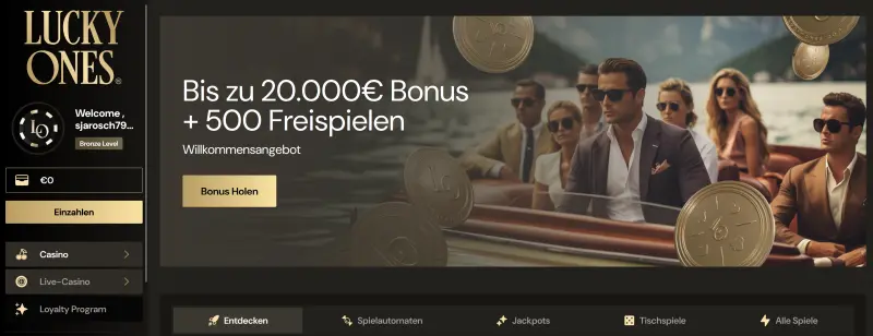 LuckyOnes Casino Test