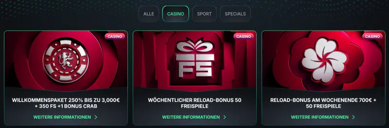 KinBet Casino Bonus
