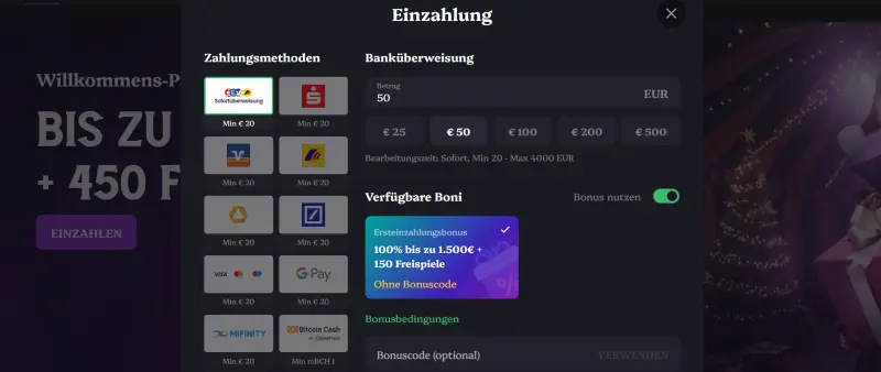 Strukin Ltd Einzahlungen