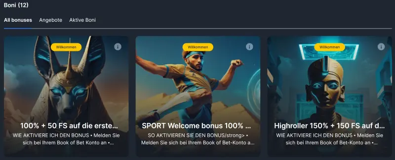 Bookofbet Casino Bonus