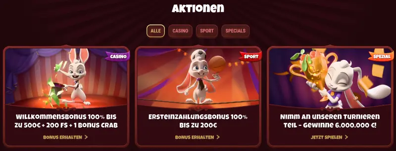 Magius Casino Bonus