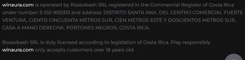 Rossobash SRL Lizenz