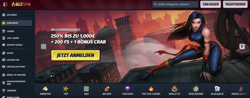 Allyspin Casino Test