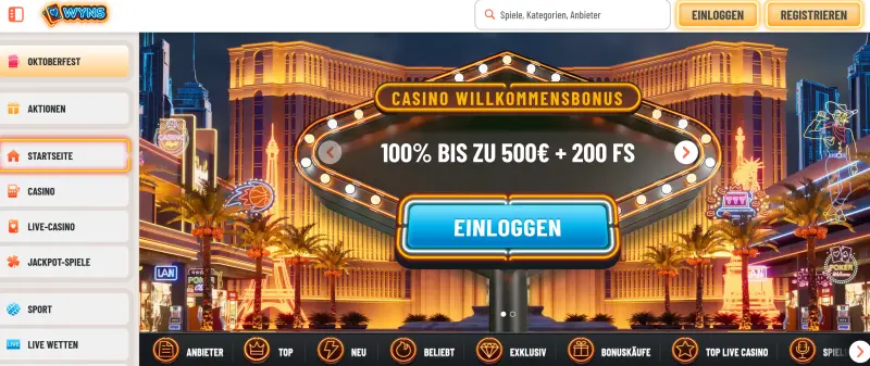 Wyns Casino Test