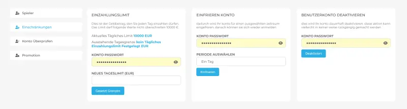 Versus Odds N.V. Spielerschutz